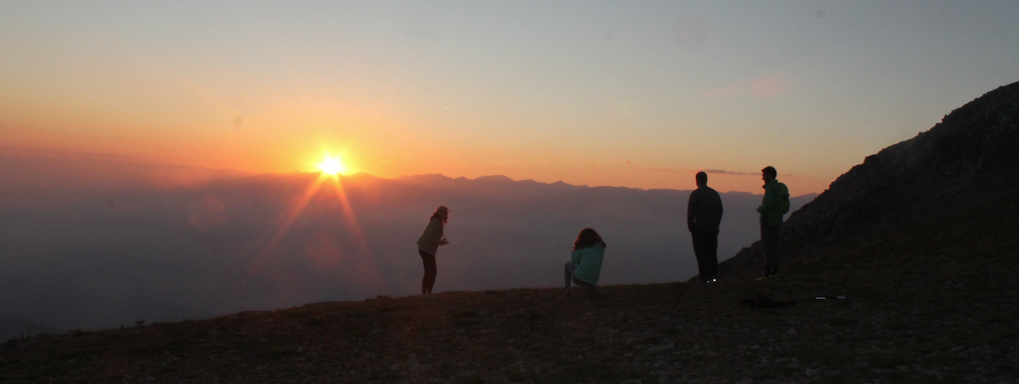 Posta de sol al Niu de l'Àliga, La Molina